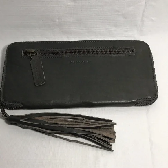 Lisa Leonard Designs You Are Beautiful Boho 3/4 Zip Leather Wallet
